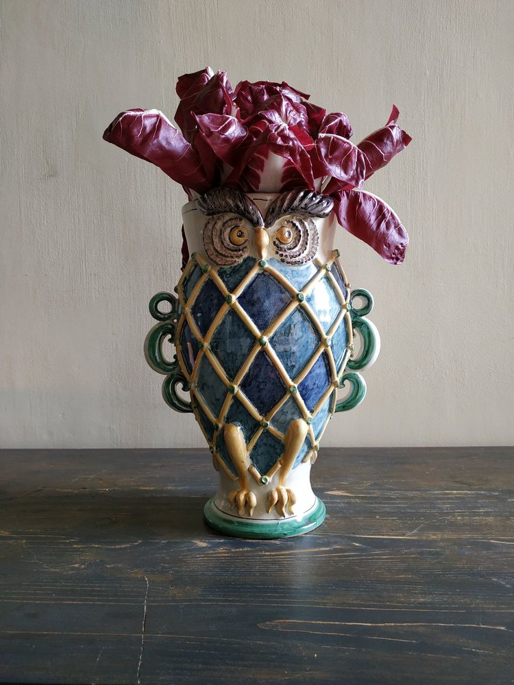 Vases - Owl Vase - AGATA TREASURES