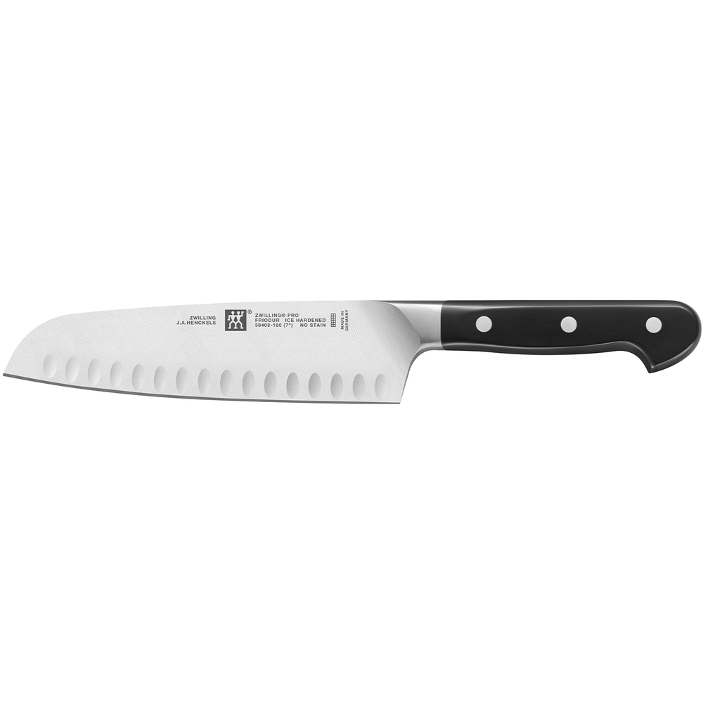Couverts & ustensiles de cuisine - ZWILLING® Pro Couteau santoku avec alvéoles - ZWILLING
