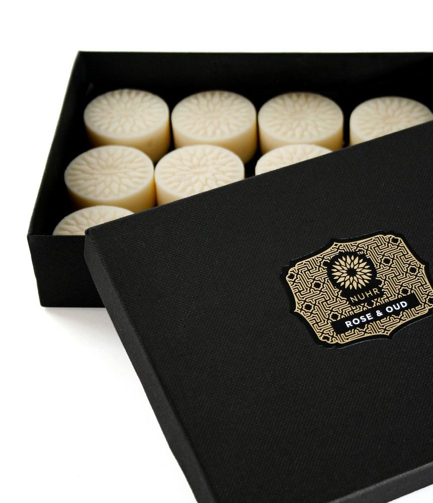 Bougies - Set of 12 Rose & Oud Luxury Melts - NUHR