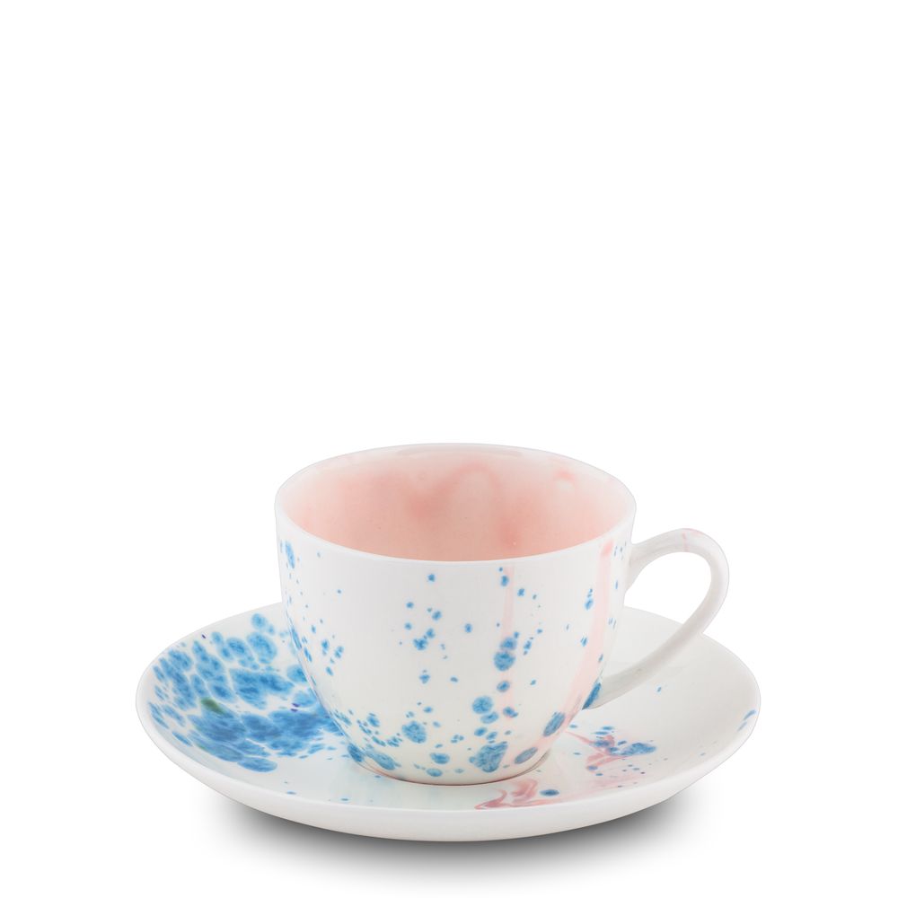 Everyday plates - Teacup & Saucer 10cl Celestial - CORALLA MAIURI