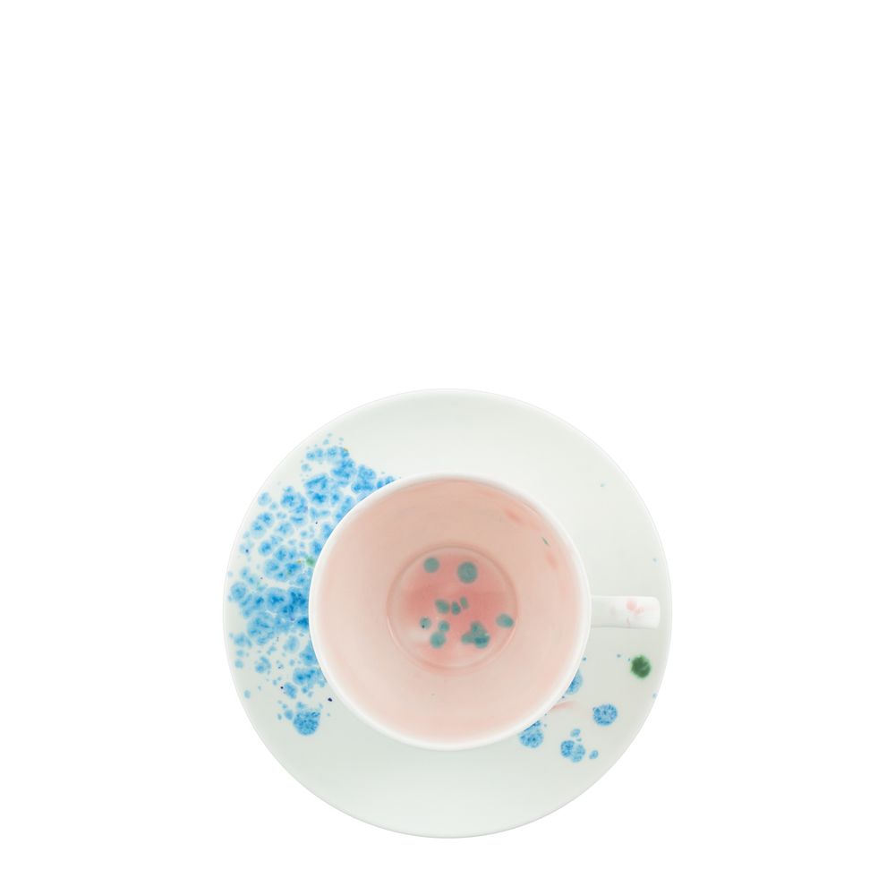 Everyday plates - Teacup & Saucer 10cl Celestial - CORALLA MAIURI