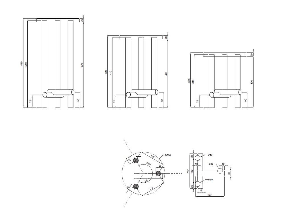 Objets personnalisables - Side Table n°1 - ATELIERS ROMEO FURNITURES