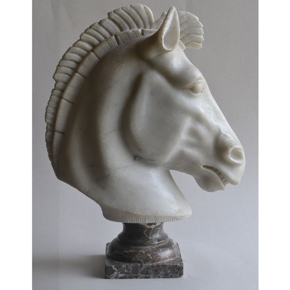 Sculptures, statuettes and miniatures - Marble Horse Head - TODINI SCULTURE