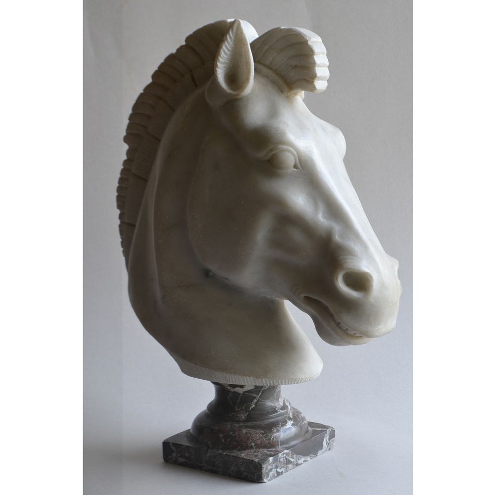 Sculptures, statuettes and miniatures - Marble Horse Head - TODINI SCULTURE