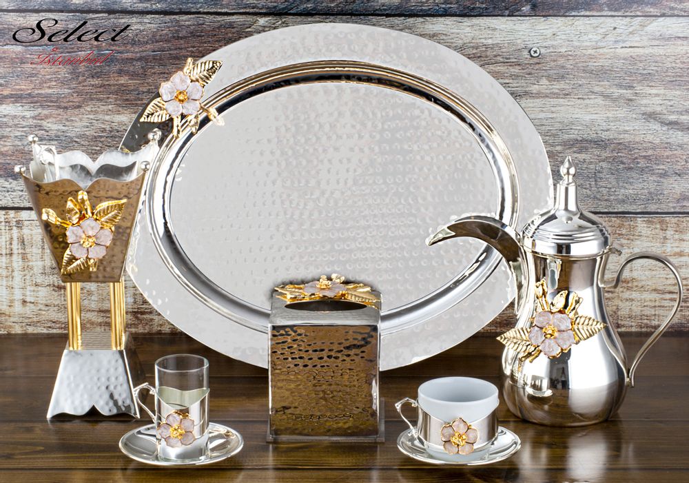Plats et saladiers - Fleur de coquelicot - SELECT ISTANBUL