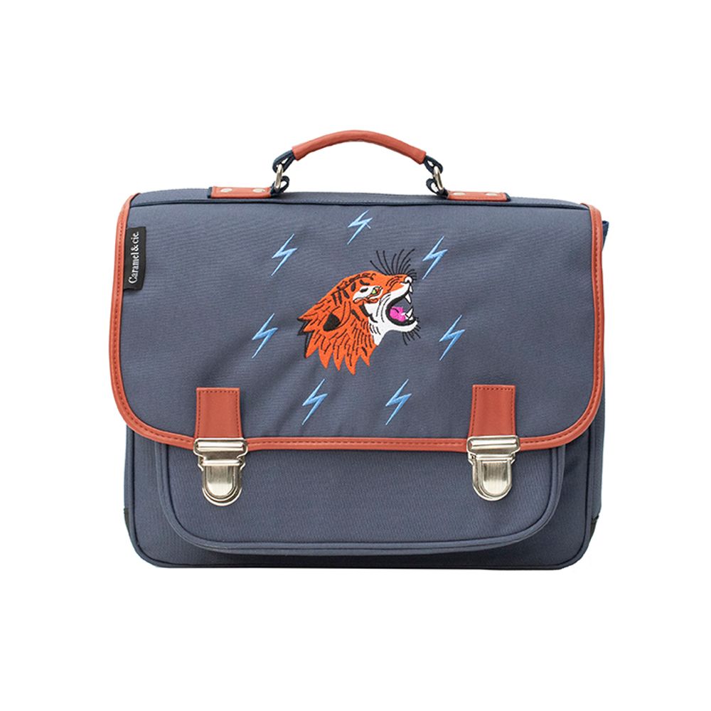 Children's bags and backpacks - SATCHEL GRRR BLUE - CARAMEL&CIE
