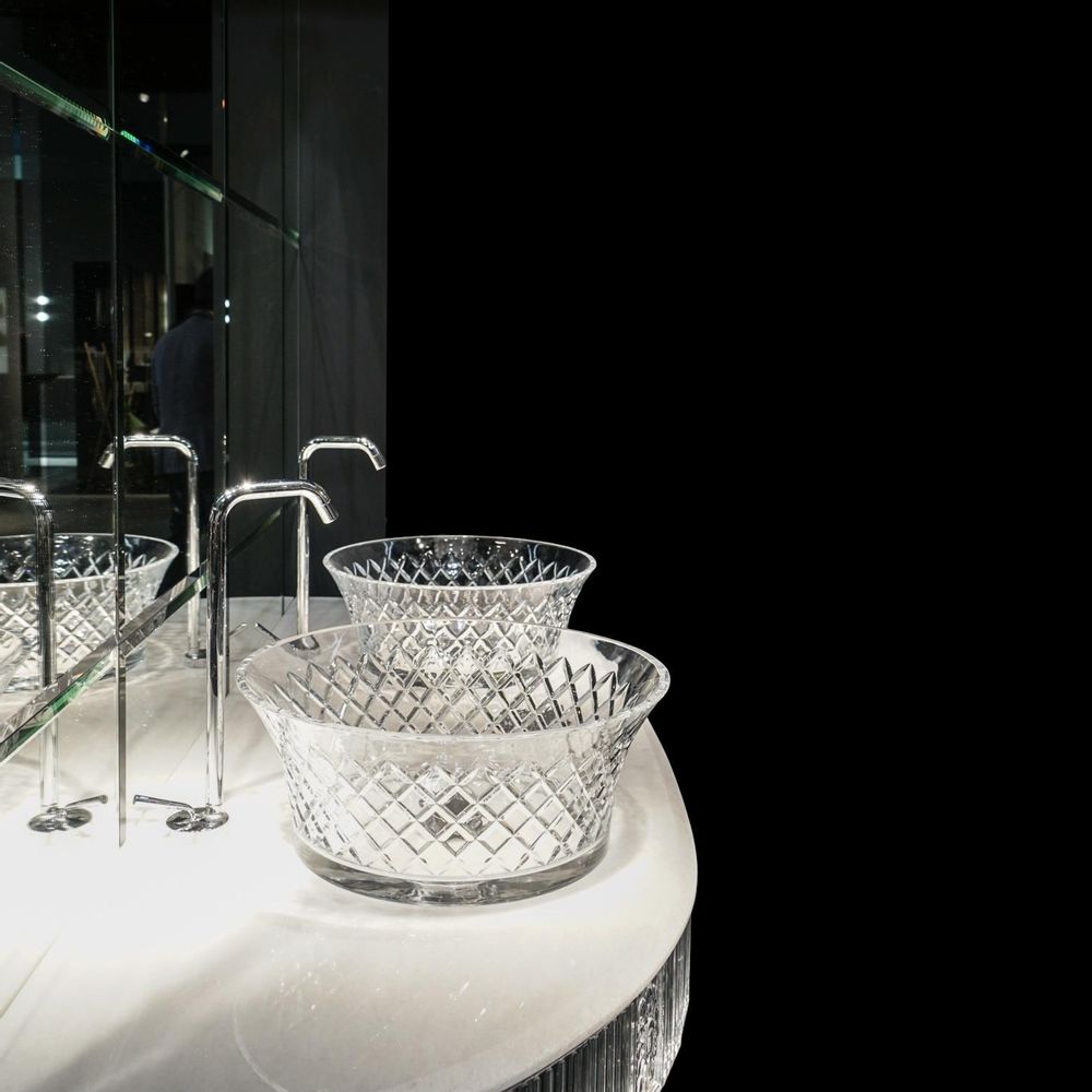 Spa - Lavabo 7066 en cristal véritable 24% pb. - BIANCHINI & CAPPONI