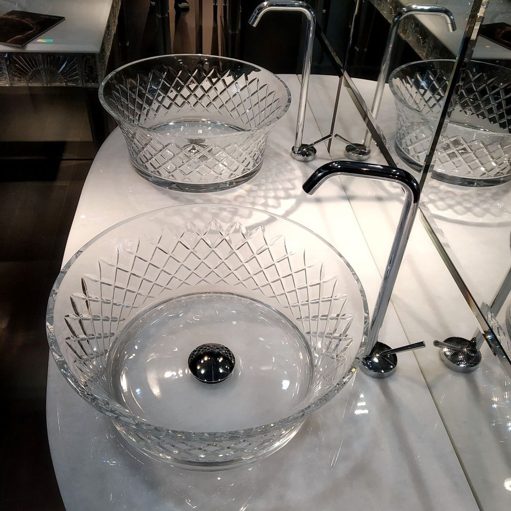 Spa - Lavabo 7066 en cristal véritable 24% pb. - BIANCHINI & CAPPONI