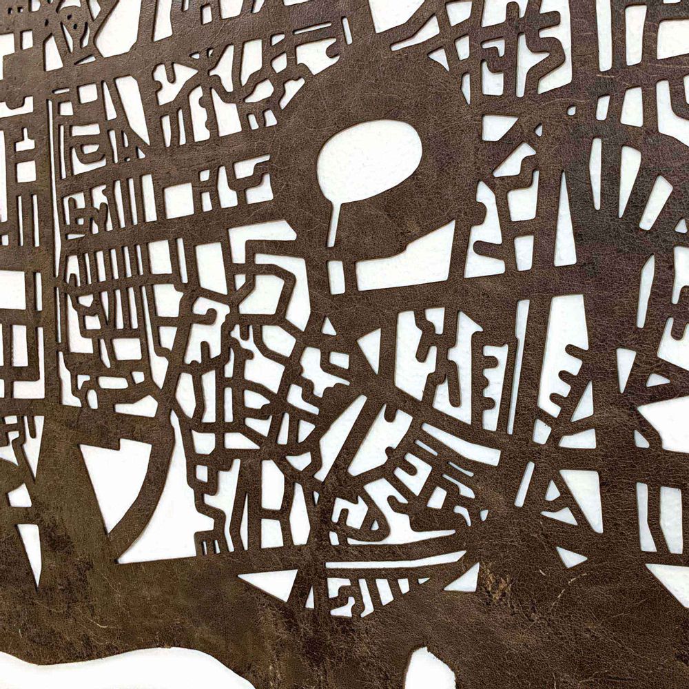 Other wall decoration - Aleppo cities leather maps - Wall decoration - FRANK&FRANK