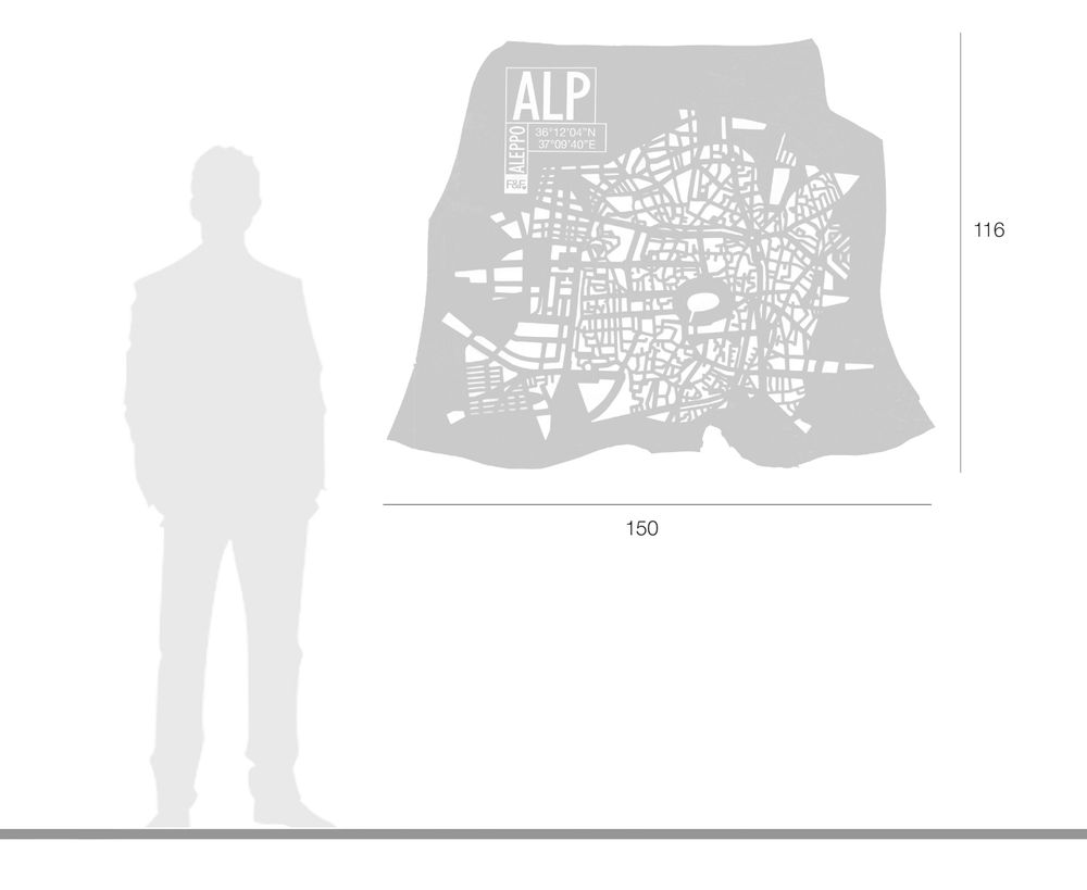 Other wall decoration - Aleppo cities leather maps - Wall decoration - FRANK&FRANK