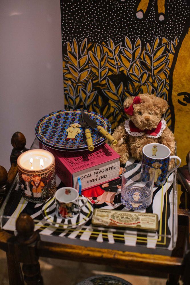 Gifts - Vitelli Zebra Teddy Bear Patterned Oval Cigar Ashtray - VITELLI DESIGN STUDIO