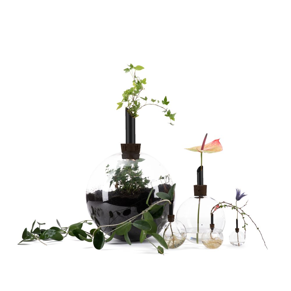 Design objects - Glasilium / Consilium - Black copper & smoked cork - SCANDINAVIA FORM