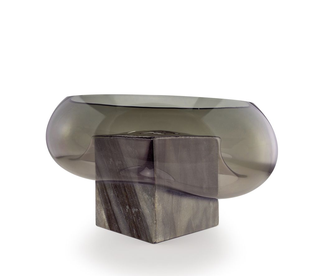 Vases - Coupe GRAVITY CUBE Marbre Gris - VANESSA MITRANI