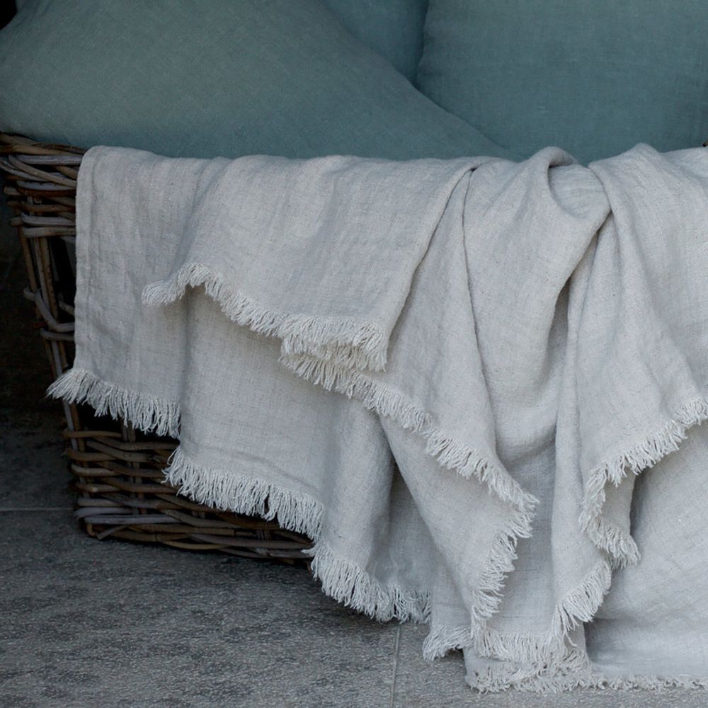 Homewear - Plaid en toile et lin - ONCE MILANO