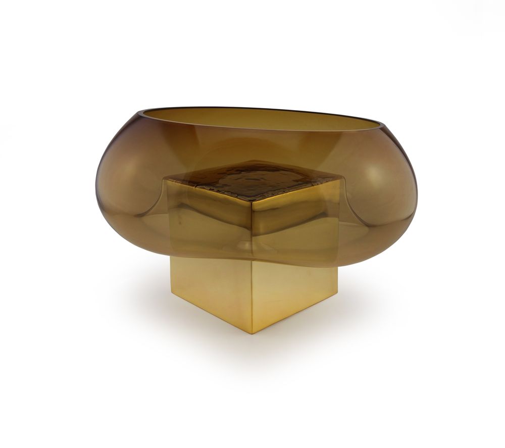 Vases - Coupe GRAVITY CUBE Bronze - VANESSA MITRANI