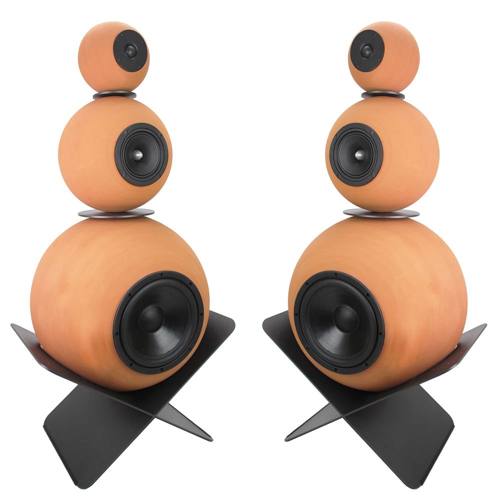 Speakers and radios - Tolomea - Tre vie speakers natural terracotta - DEDALICA