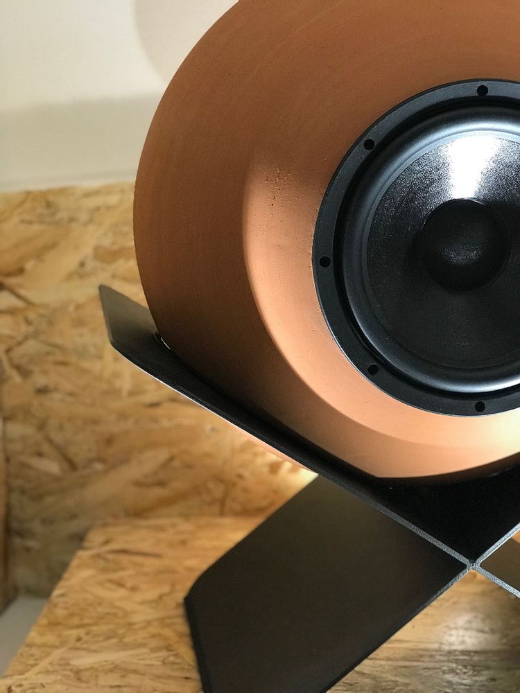 Speakers and radios - Tolomea - Tre vie speakers natural terracotta - DEDALICA
