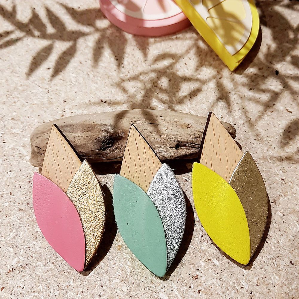 Bijoux - Broche TULIPE - NI UNE NI DEUX BIJOUX