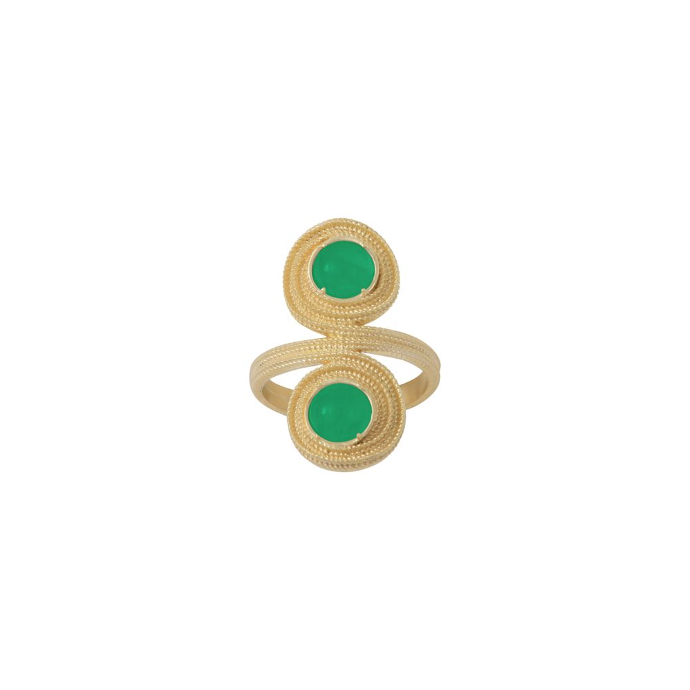 Jewelry - Ariane Green Agate Ring - COLLECTION CONSTANCE