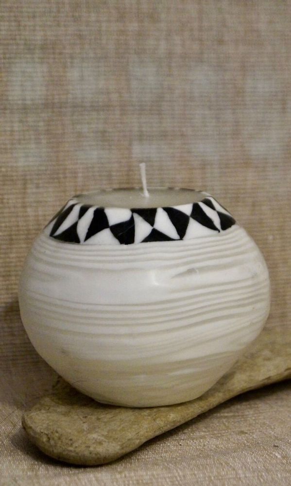 Objets de décoration - BOUGIE SWAZIPOT JEMBE BAMBOU - KANDHELA