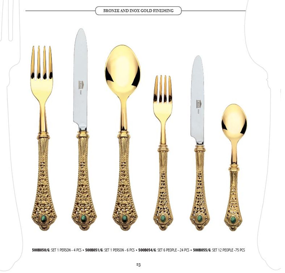 Cutlery set - 500B055-G - IBIAGI