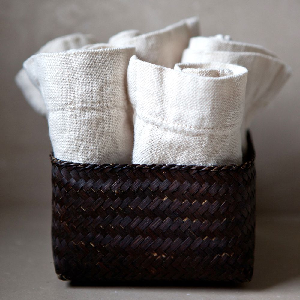 Serviettes de bain - Lot de 5 serviettes de toilette en lin - ONCE MILANO