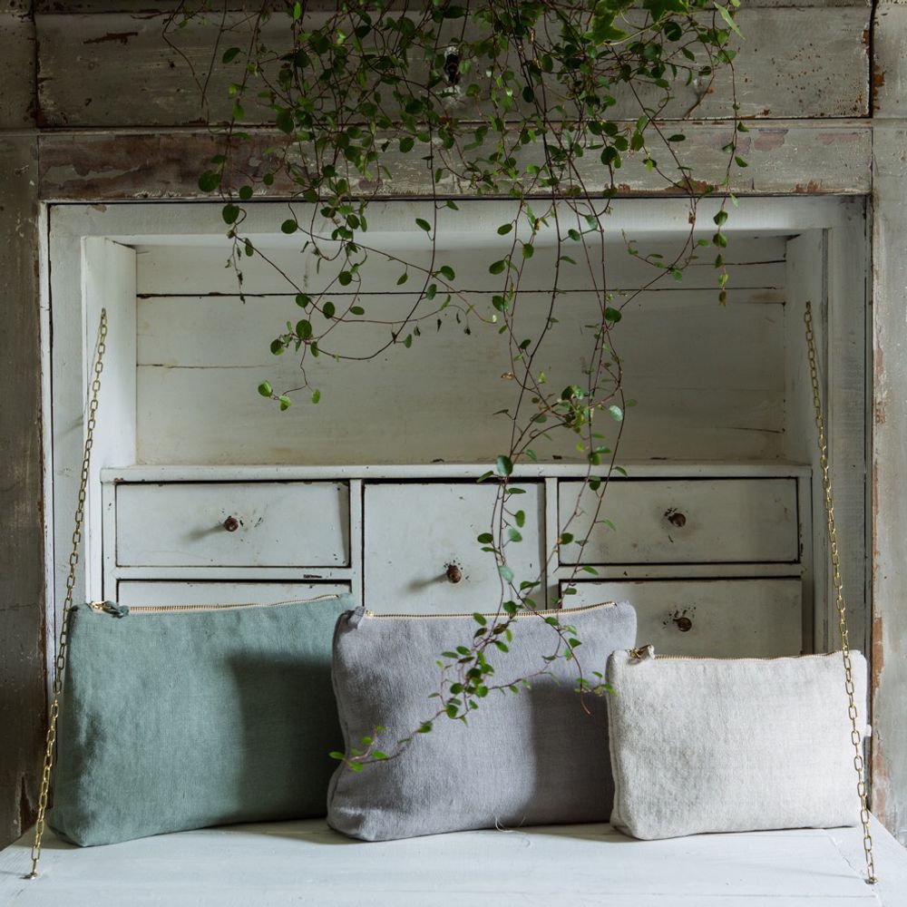 Bags and totes - Linen Pochette - ONCE MILANO