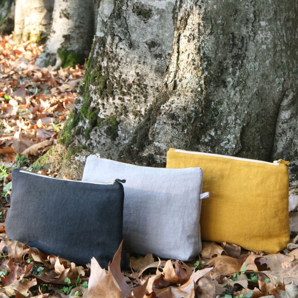 Bags and totes - Linen Pochette - ONCE MILANO