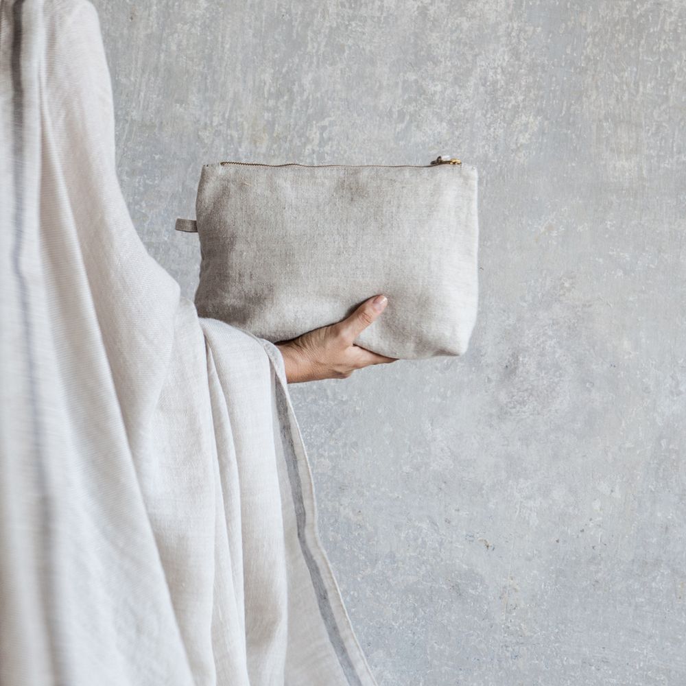 Bags and totes - Linen Pochette - ONCE MILANO
