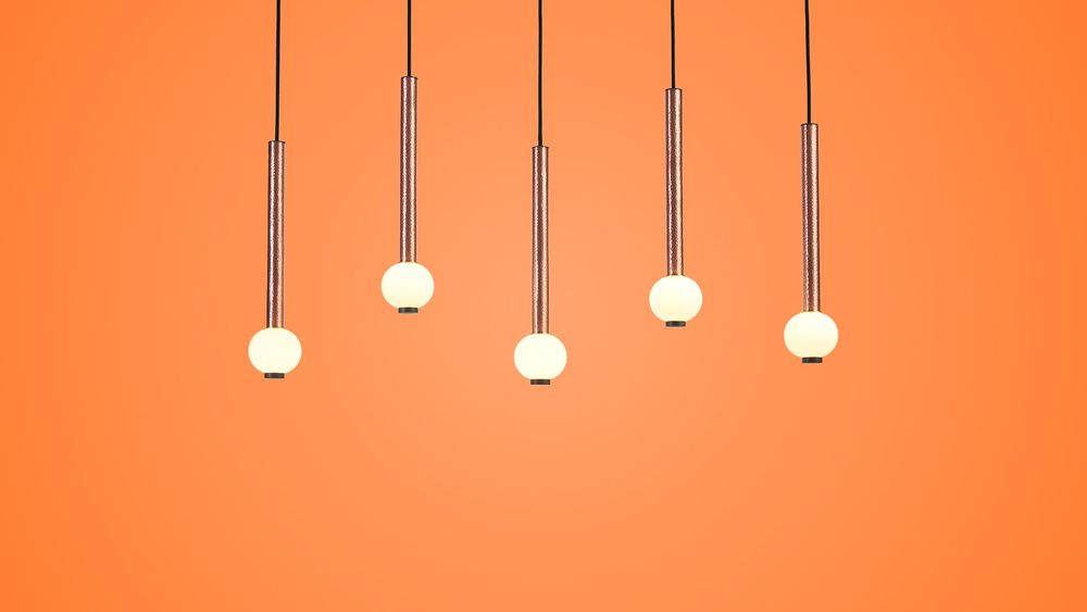 Ceiling lights - Martela Set of 5 Linear Pendant - ATOLYE STORE