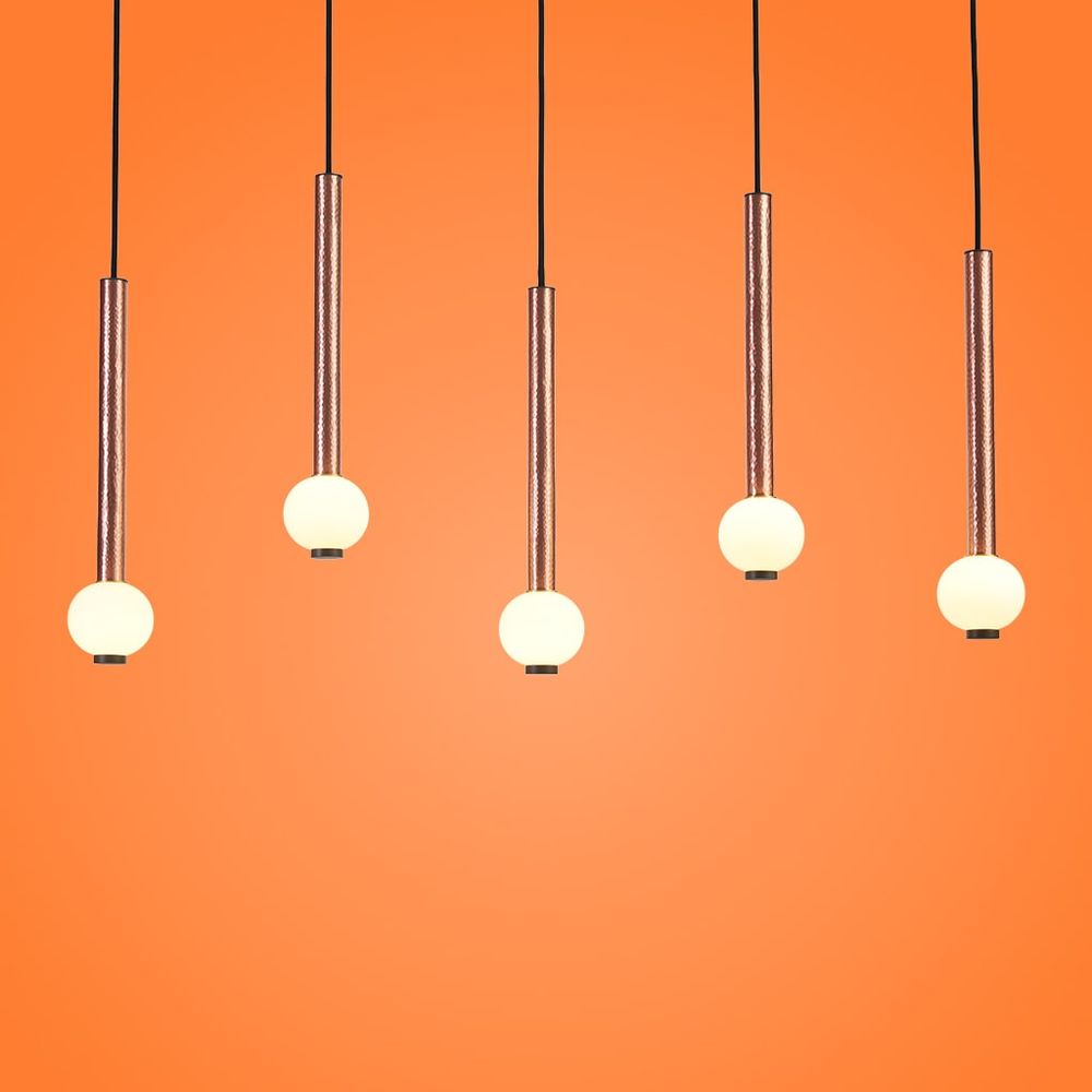 Ceiling lights - Martela Set of 5 Linear Pendant - ATOLYE STORE