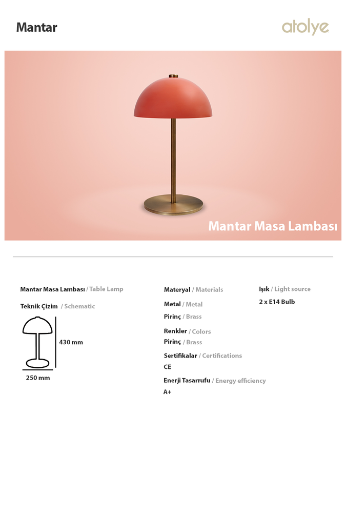 Desk lamps - Train Table Lamp - ATOLYE STORE