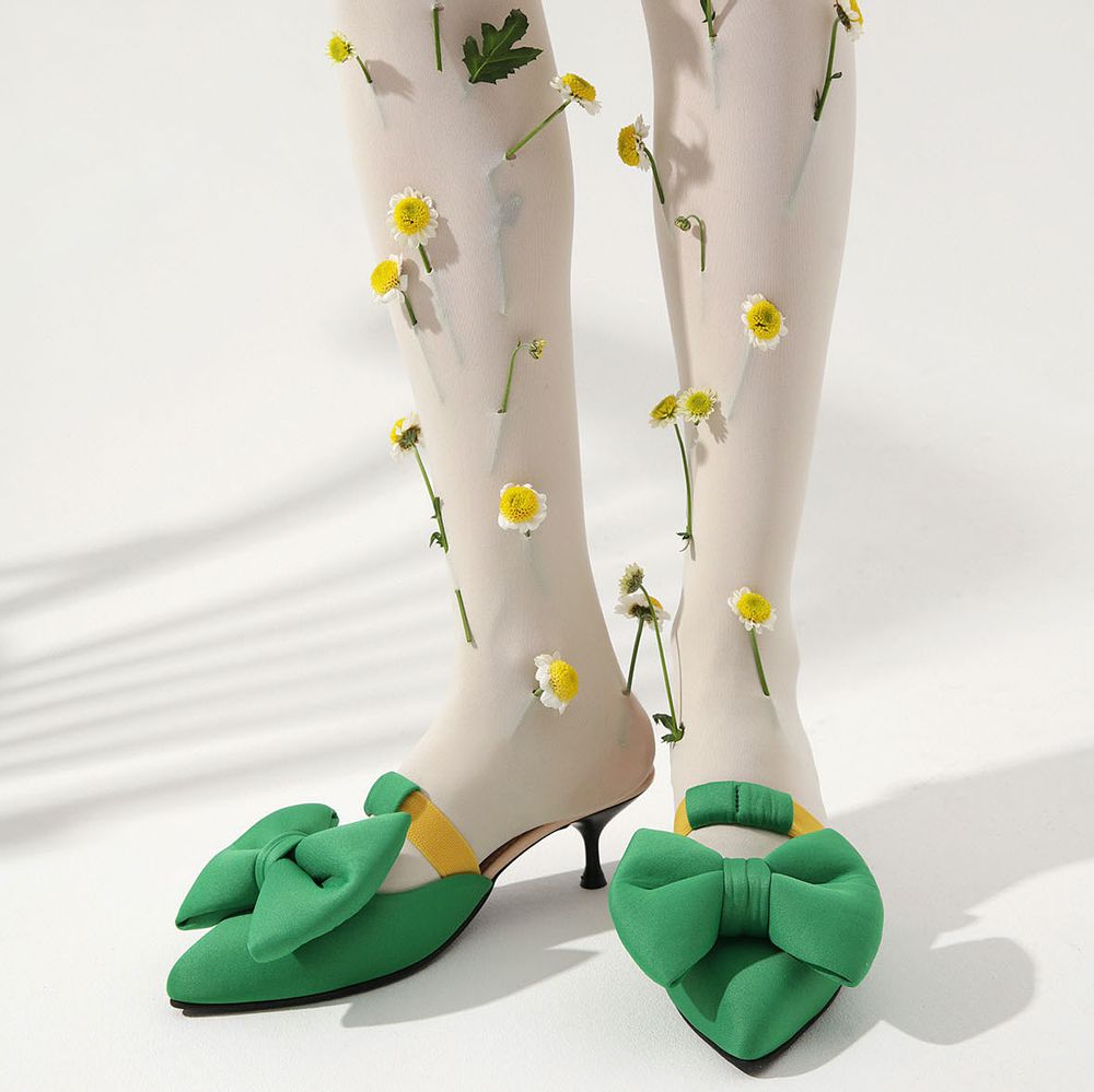 Shoes - Mules for home and street on a small heel  - RXBSHOES