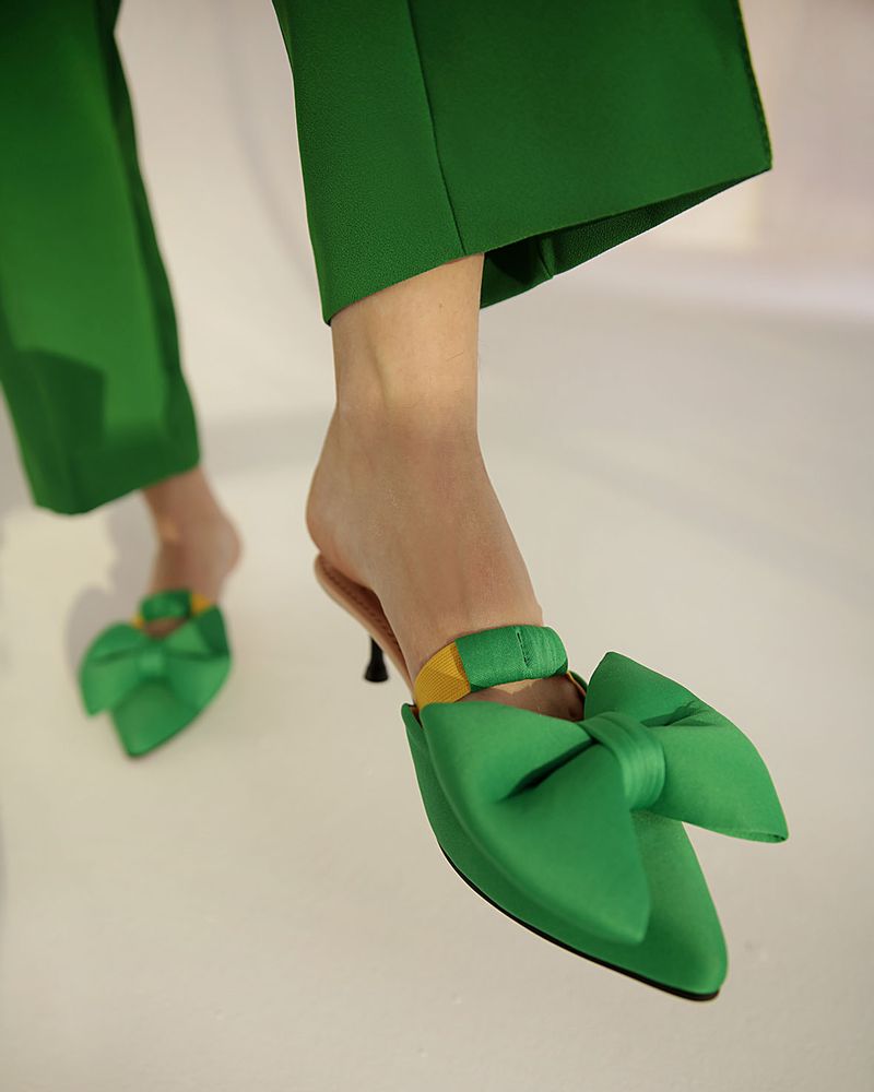 Shoes - Mules for home and street on a small heel  - RXBSHOES
