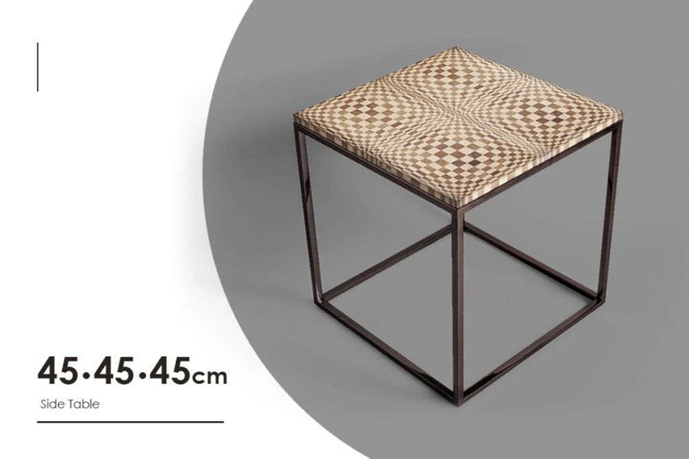 Night tables - Small table OPTIC 45X45X45 - MARZOARREDA
