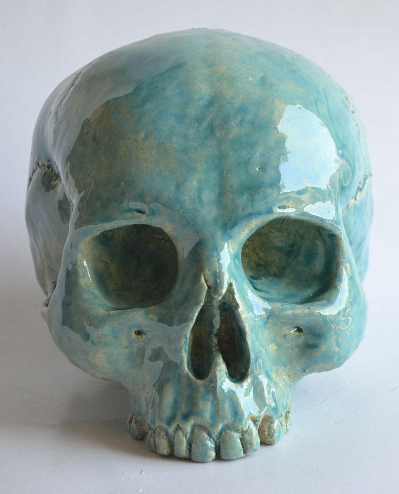Sculptures, statuettes and miniatures - Ceramic Skull - TODINI SCULTURE