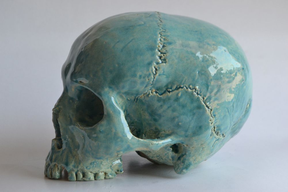 Sculptures, statuettes and miniatures - Ceramic Skull - TODINI SCULTURE