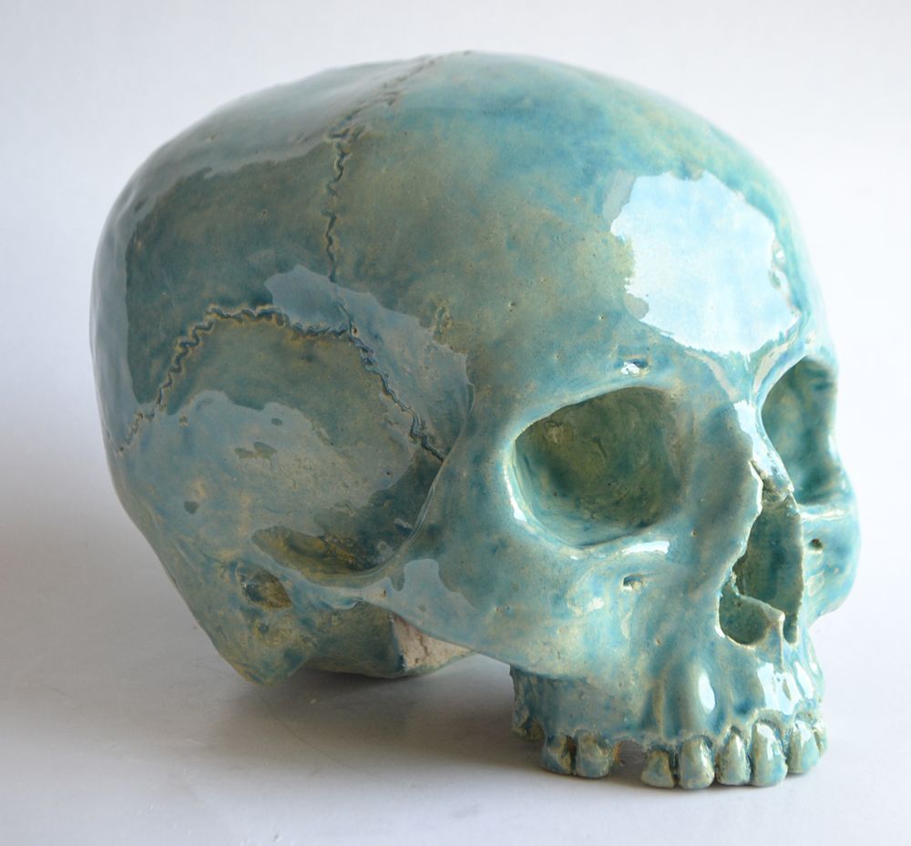 Sculptures, statuettes and miniatures - Ceramic Skull - TODINI SCULTURE