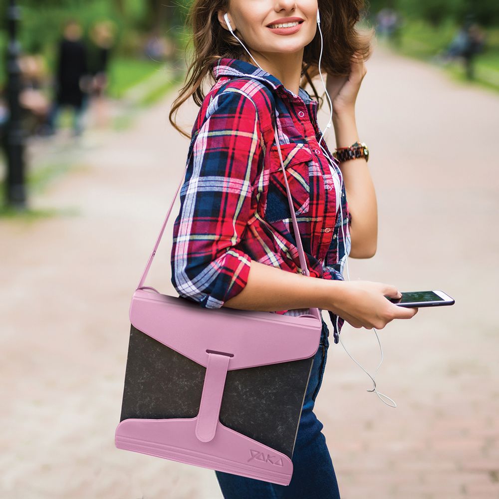 Sacs et cartables - YAKA LE PORTE-CLASSEUR UNIVERSEL rose. - YAKA