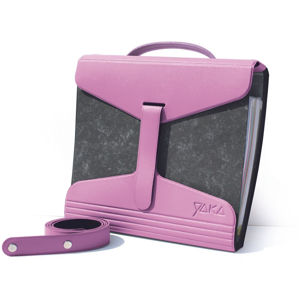 Sacs et cartables - YAKA LE PORTE-CLASSEUR UNIVERSEL rose. - YAKA