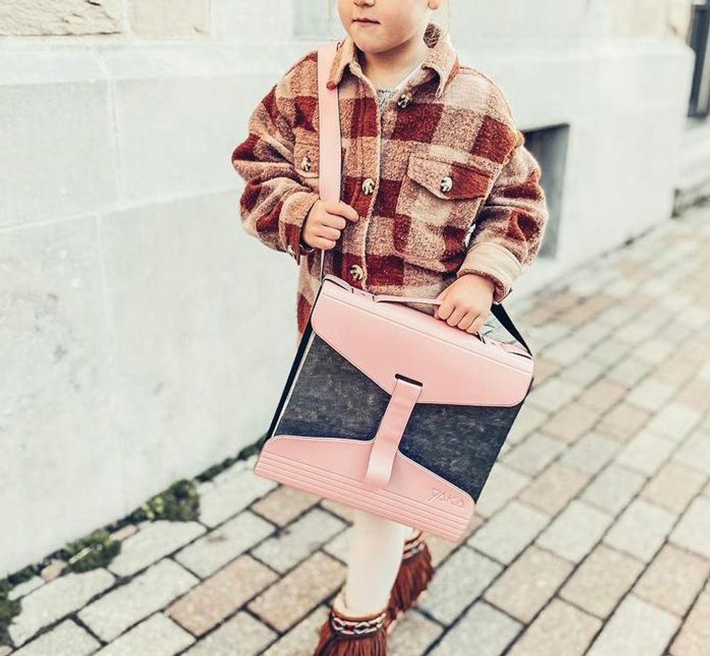 Sacs et cartables - YAKA LE PORTE-CLASSEUR UNIVERSEL rose. - YAKA