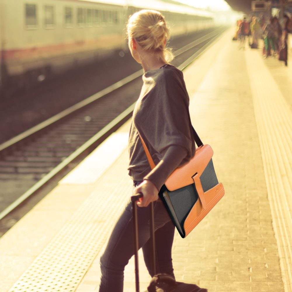 Sacs et cabas - YAKA LE PORTE CLASSEUR UNIVERSEL orange - YAKA