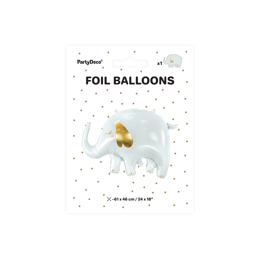 Decorative objects - Foil Balloon Elephant, 61x46cm, mix - PARTYDECO
