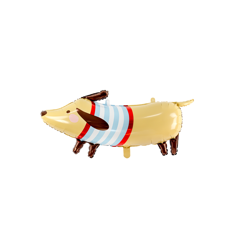 Design objects - Foil balloon Dachshund, 90x40cm, mix - PARTYDECO