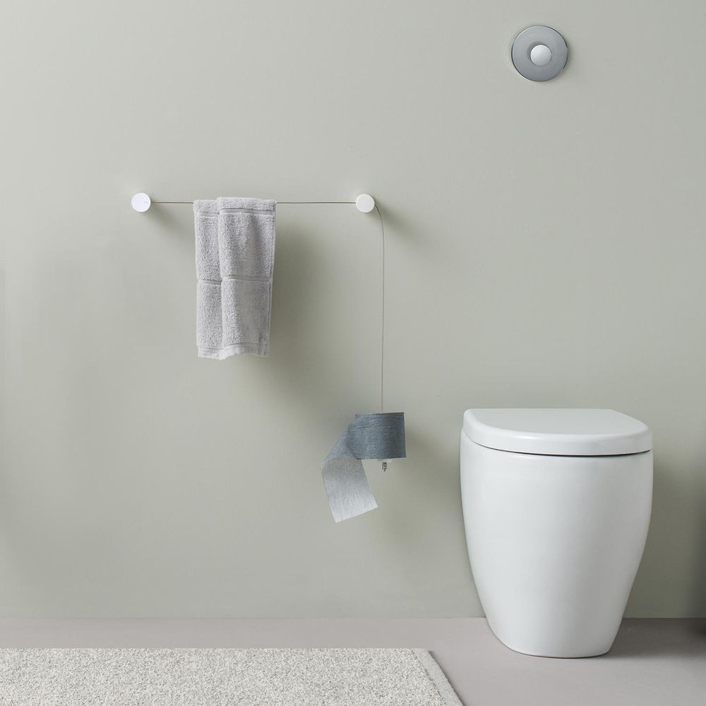 Towel racks - Composition toilet roll holder and towel holder - EVER LIFE DESIGN