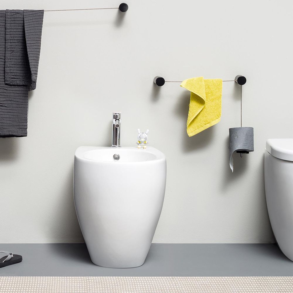 Towel racks - Composition toilet roll holder and towel holder - EVER LIFE DESIGN