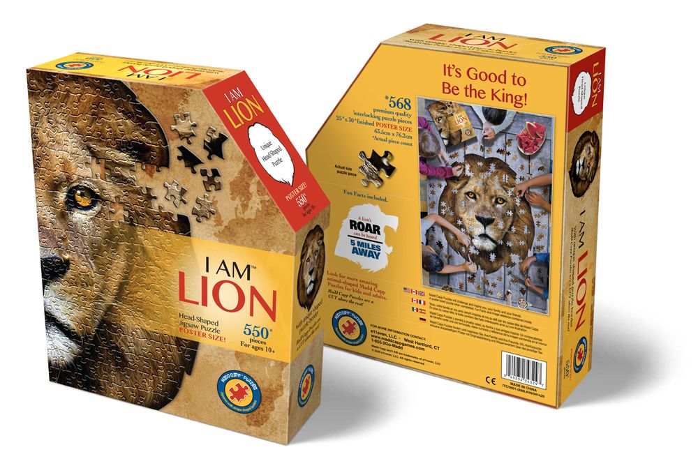 Loisirs créatifs pour enfant - I AM Puzzle Taille d'Affiche: LION - MADD CAPP