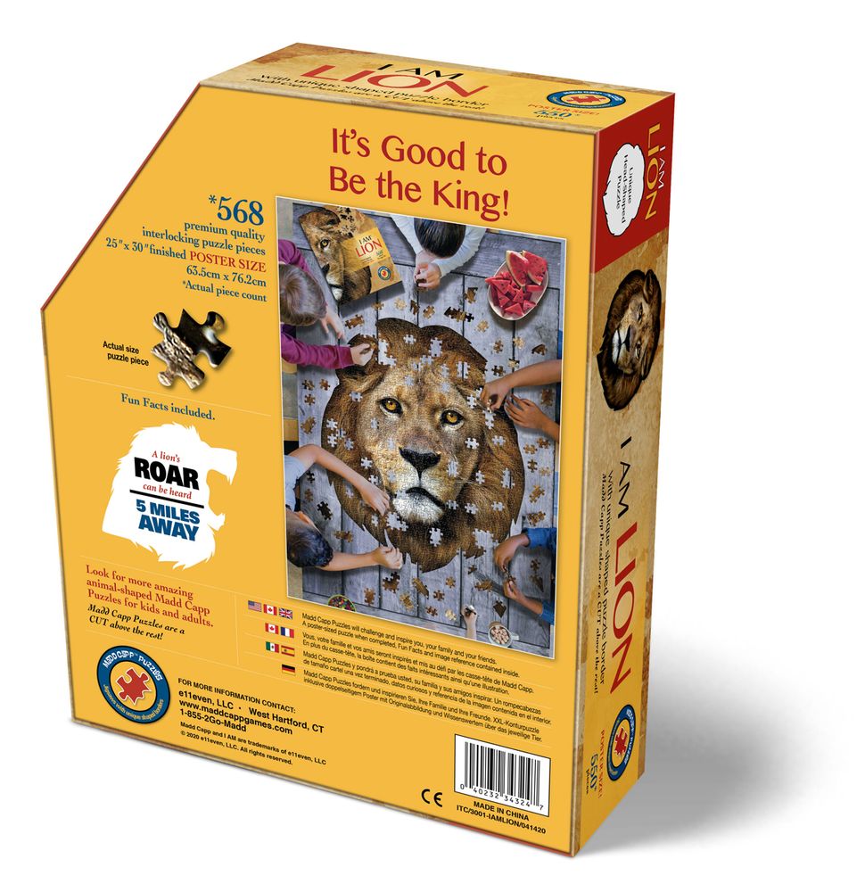 Loisirs créatifs pour enfant - I AM Puzzle Taille d'Affiche: LION - MADD CAPP