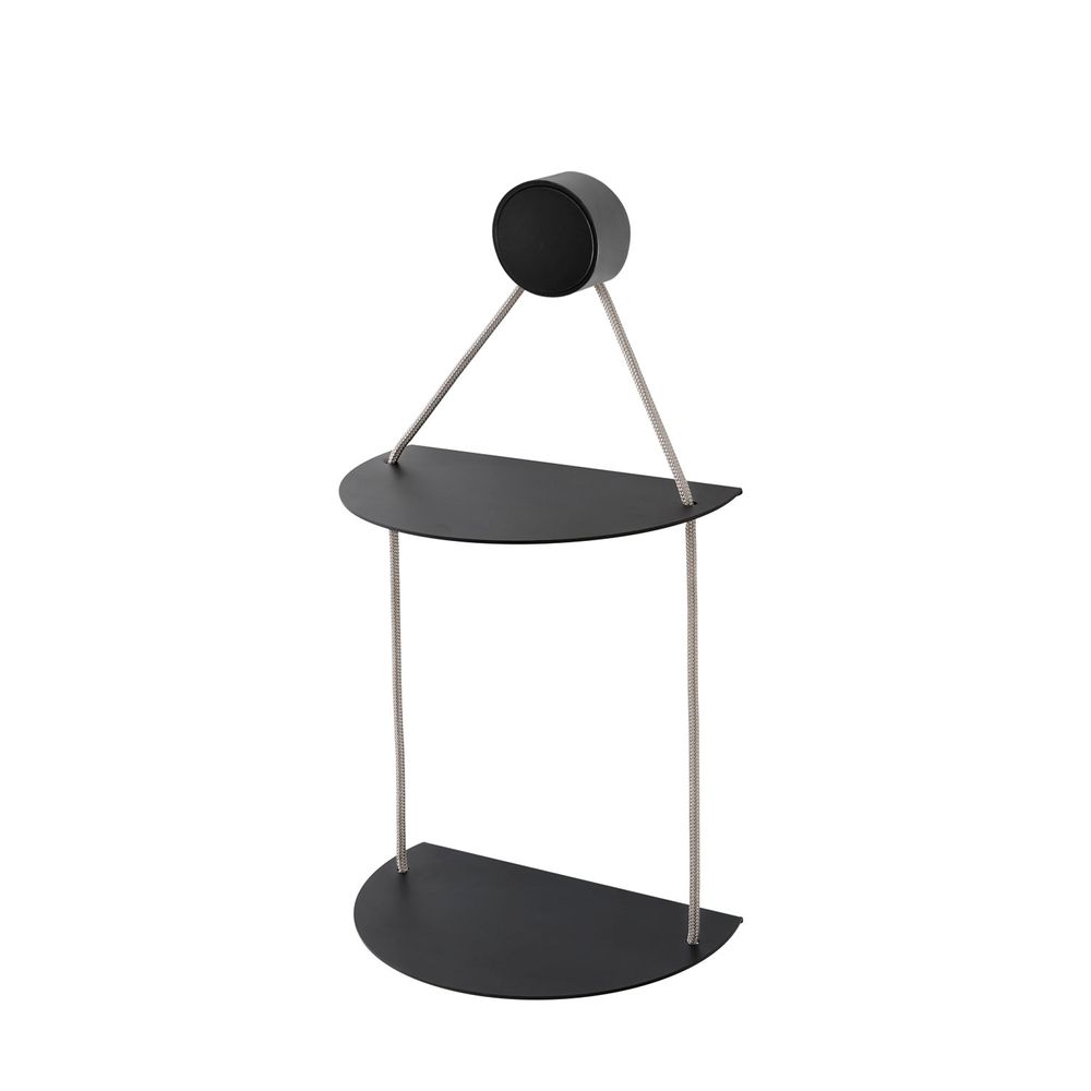 Bathroom equipment - Double shelf mounted to the wall thanks to the cylinder with attachment inside - EVER LIFE DESIGN