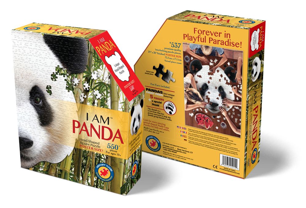 Children's arts and crafts - I AM Puzzle Poster Size: PANDA - MADD CAPP